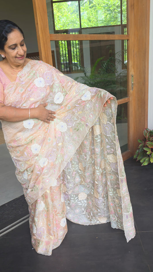 STK121 Tusser kota saree