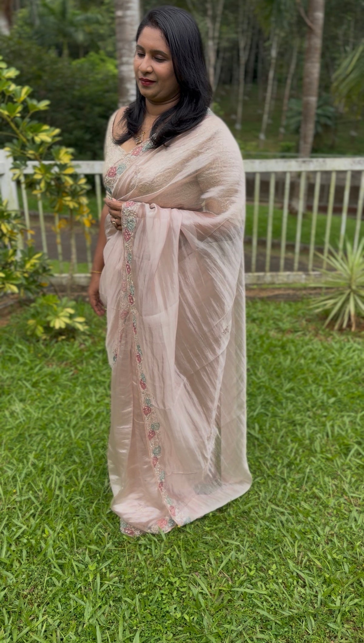 AMO3...pure tissue organza saree