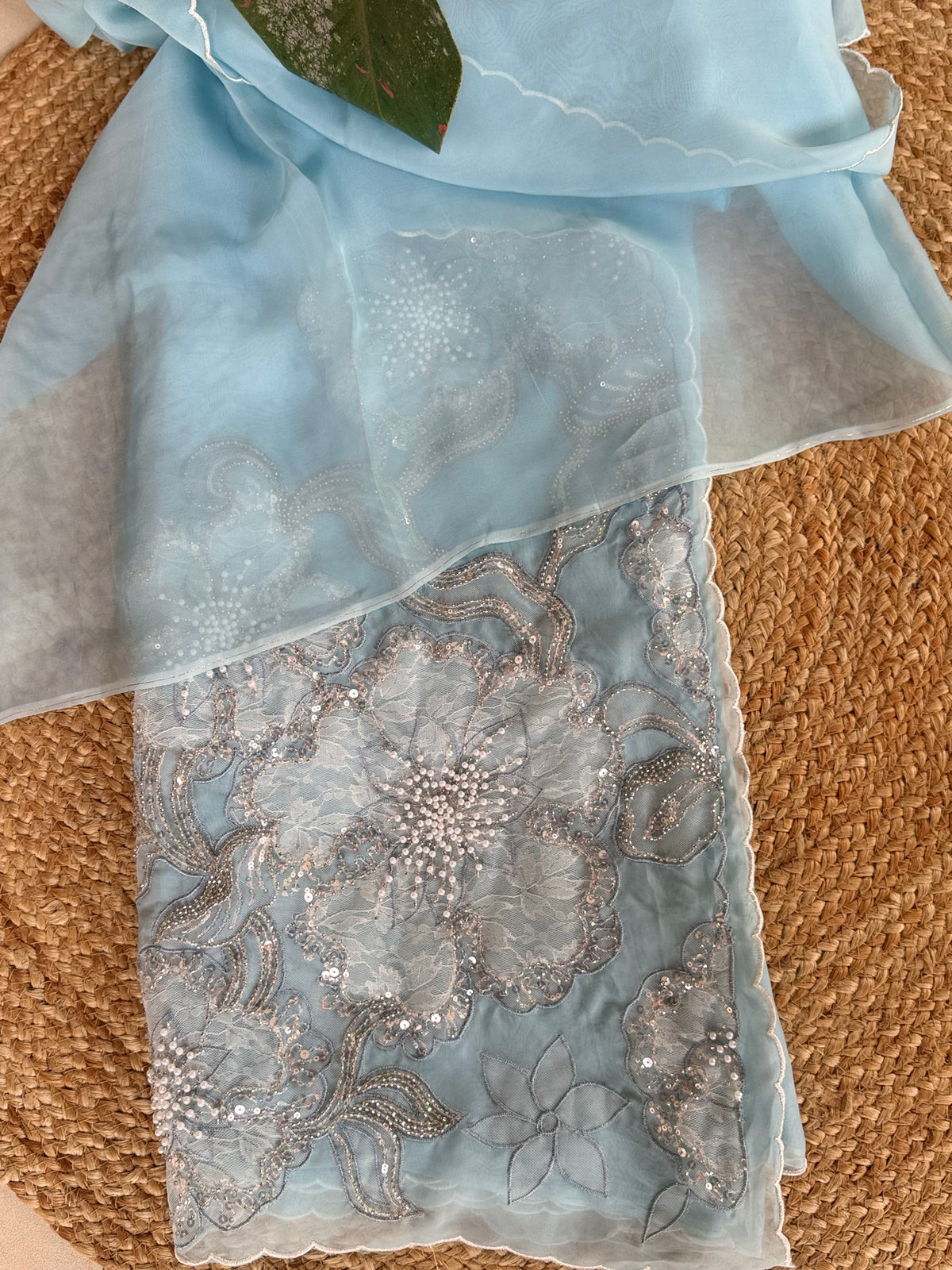 KGO10 georgette organza saree