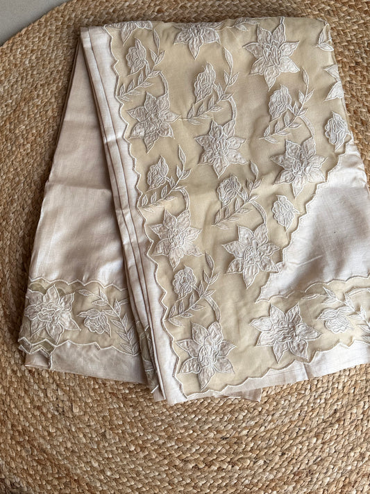 KDT35 Dhessitusser net aplique saree