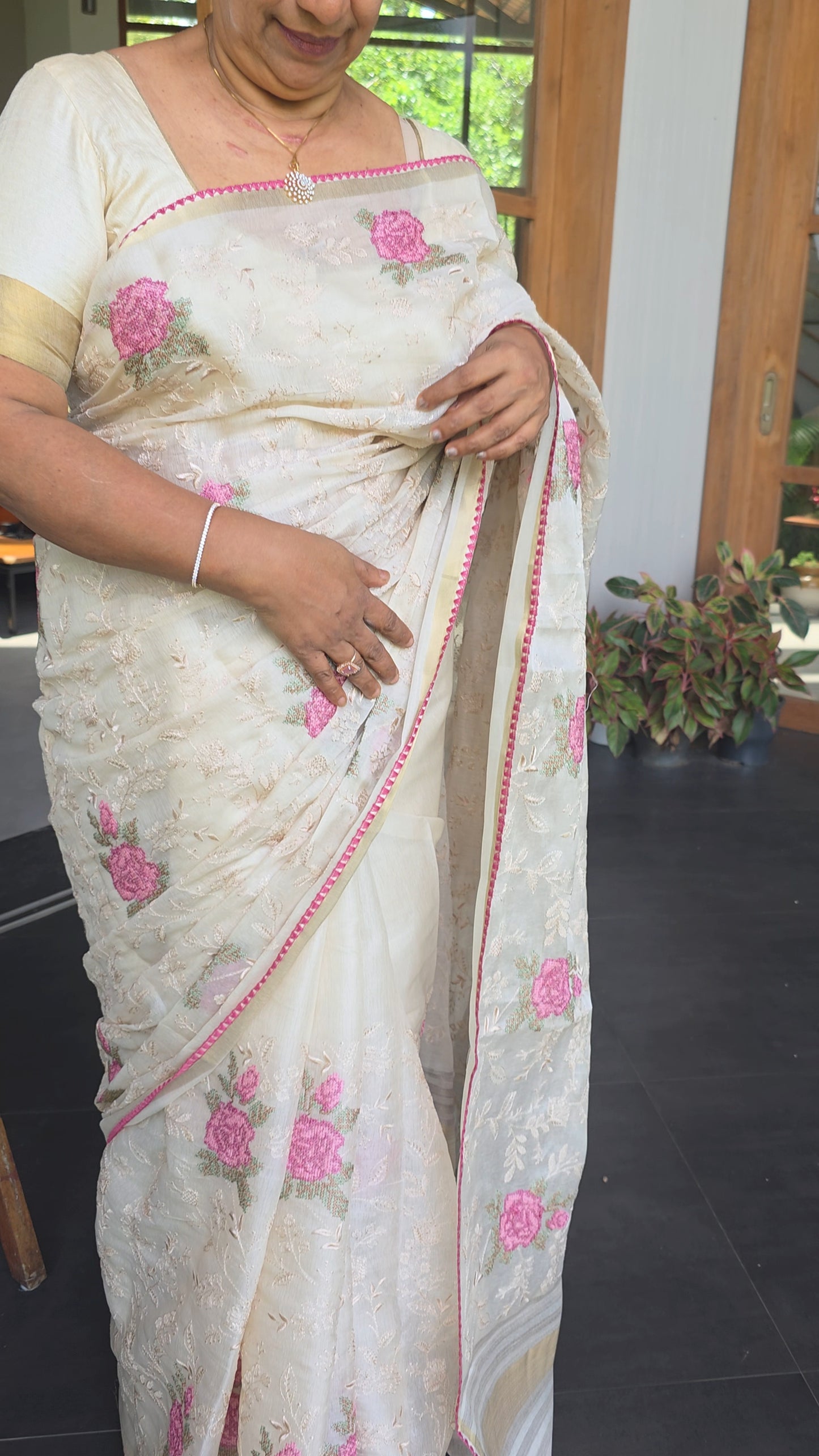 Chanderi Silk Saree – DC35