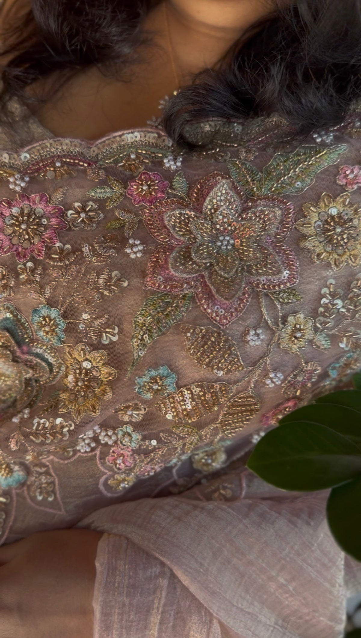 KTO TISSUE ORGANZA SAREE