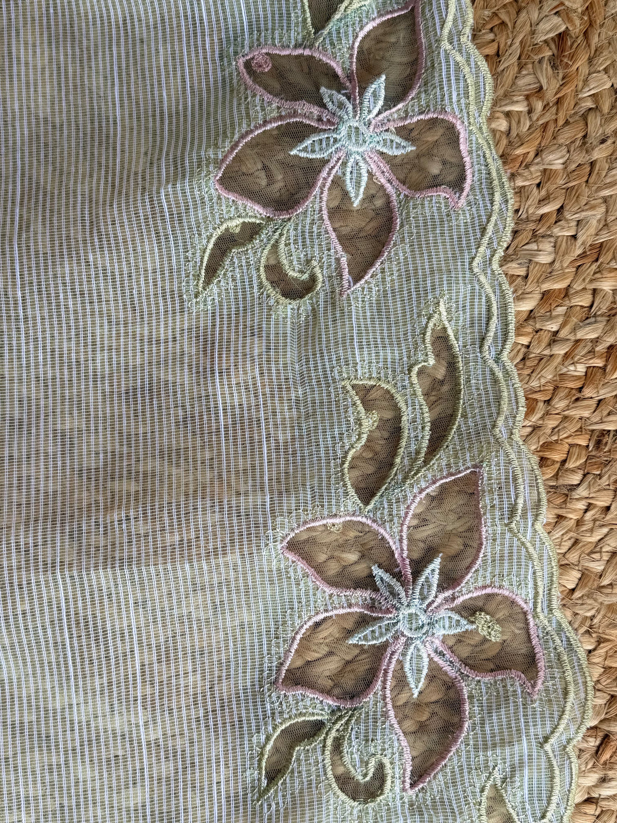 KK97 kota saree with net aplique