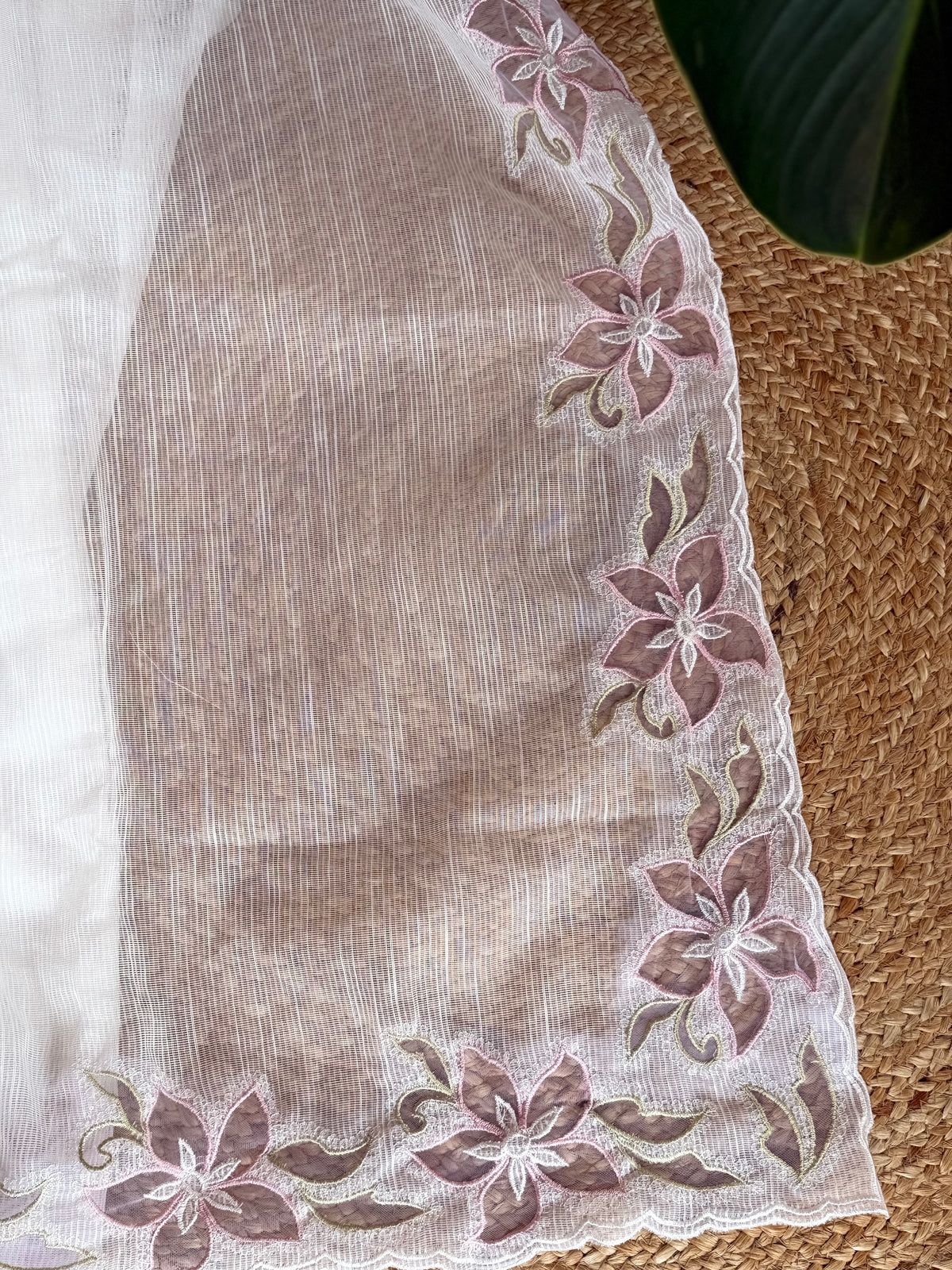 KK97 kota saree with net aplique