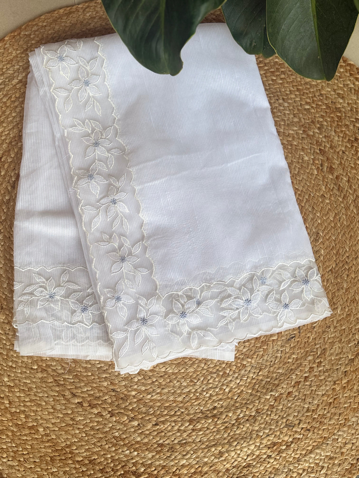 KK28 kota net aplique saree