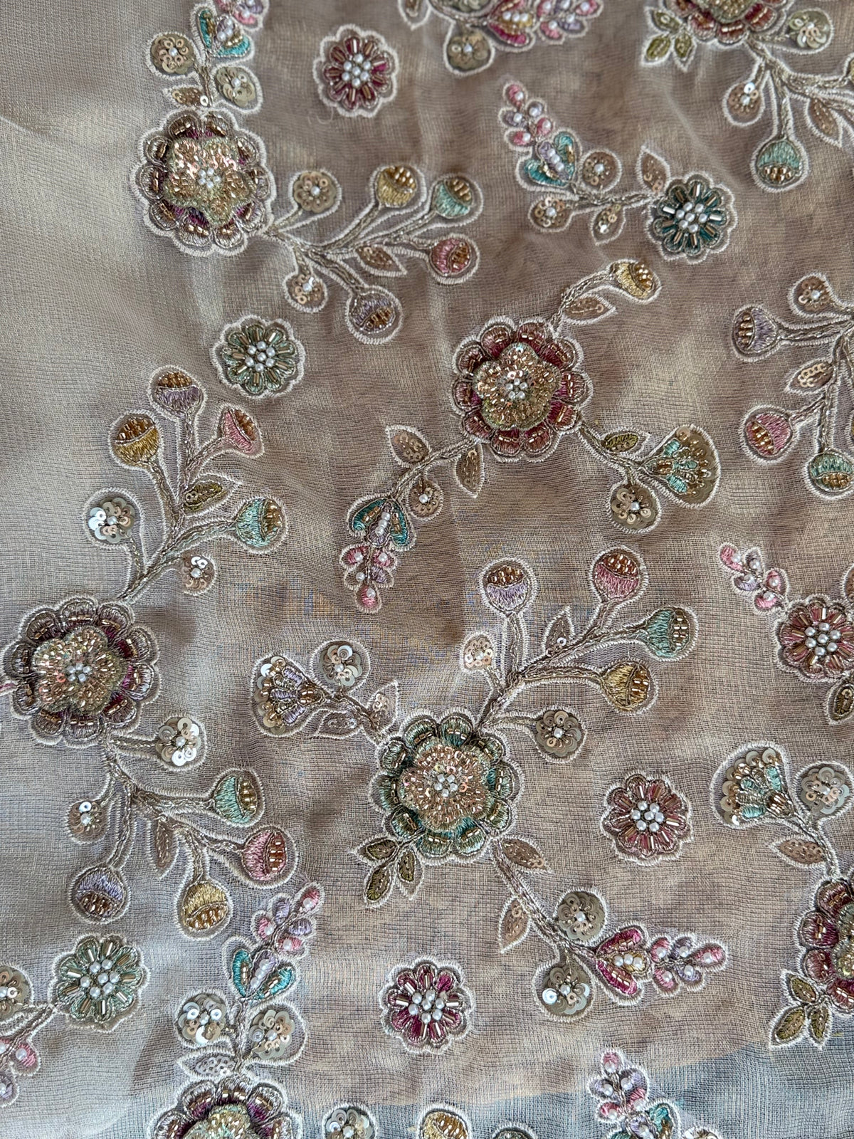 KAJ3 Tissue organza saree