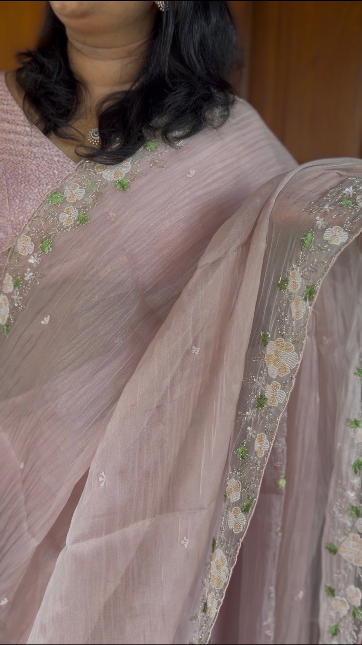 AMO8...Tissue organza saree