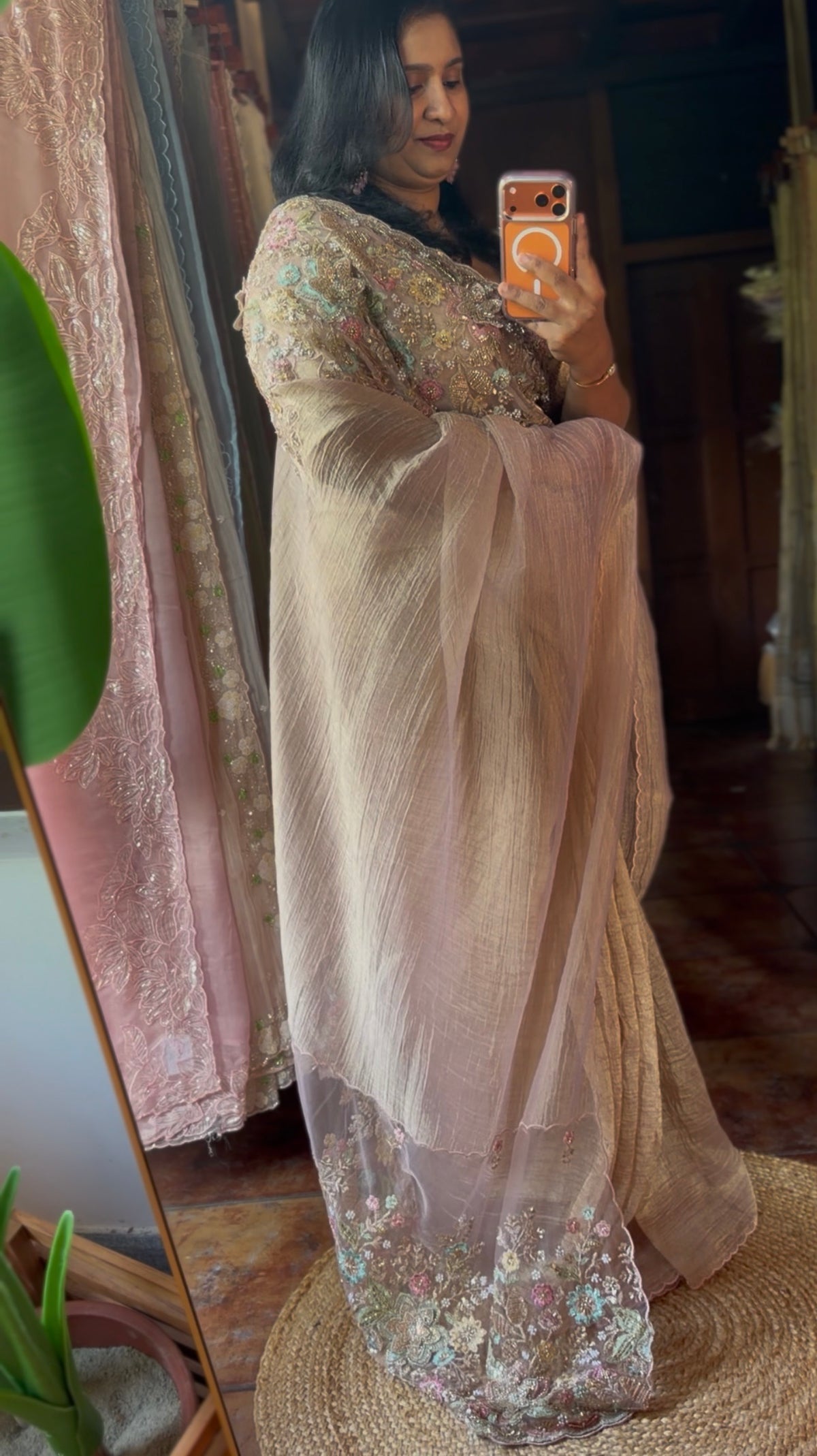 KTO TISSUE ORGANZA SAREE