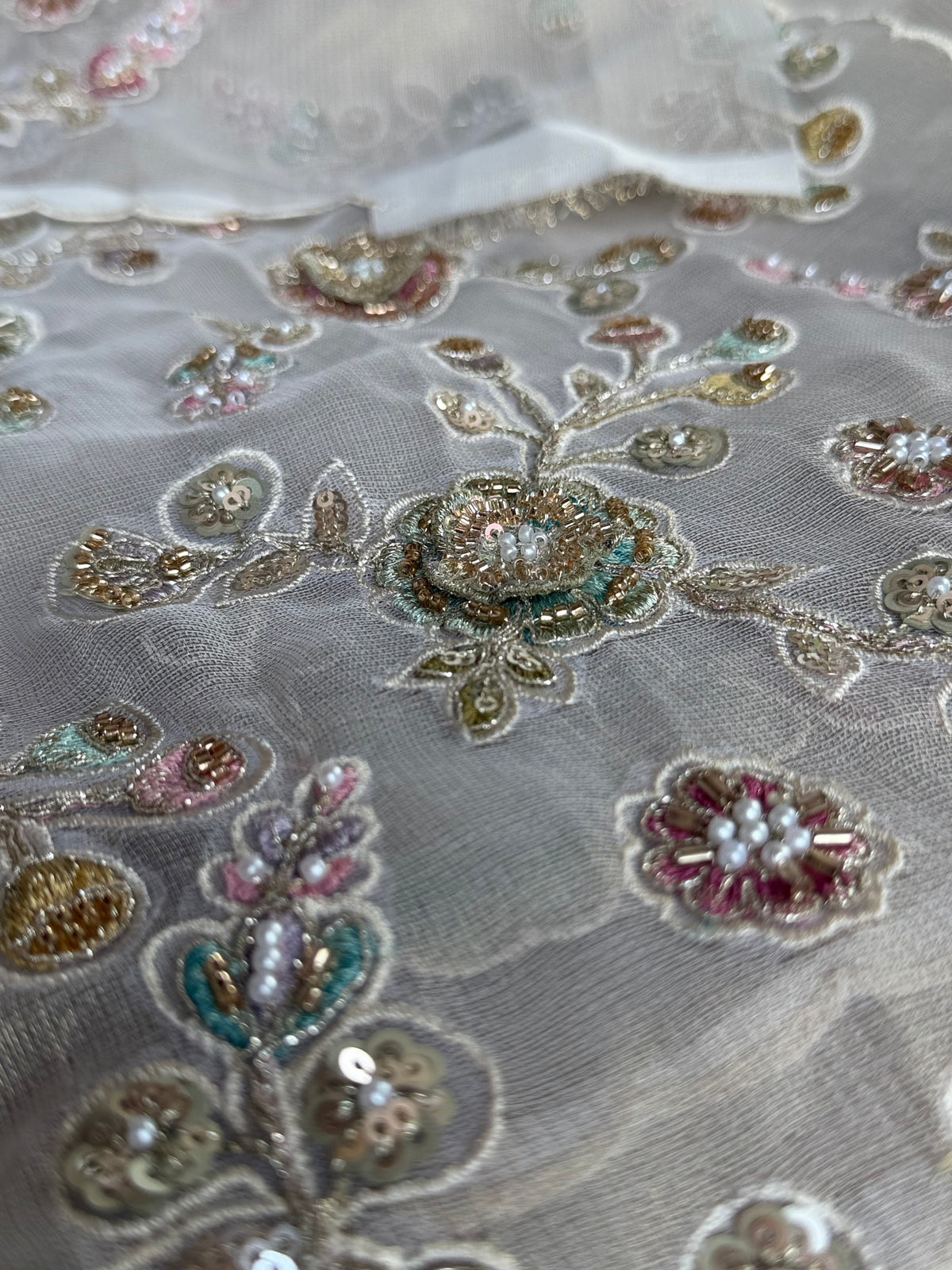 KAJ3 Tissue organza saree