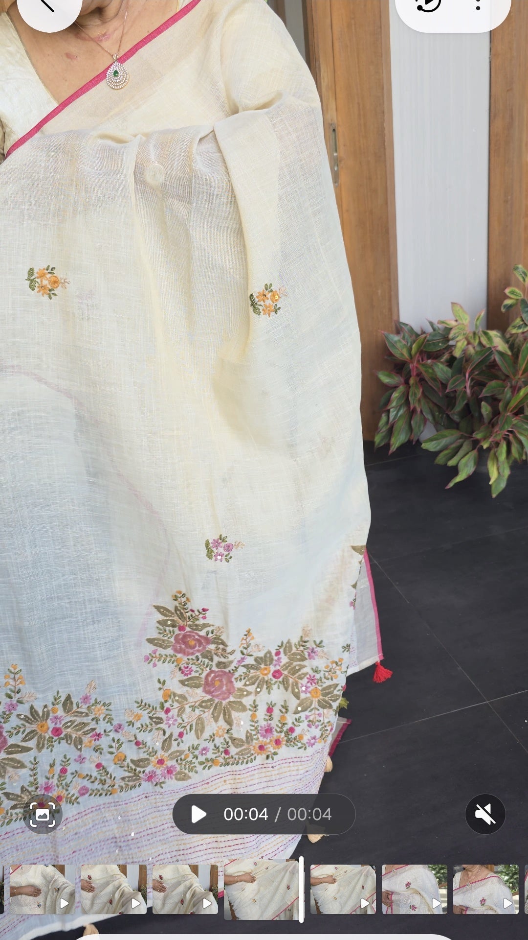 Tissuelinen saree DW178