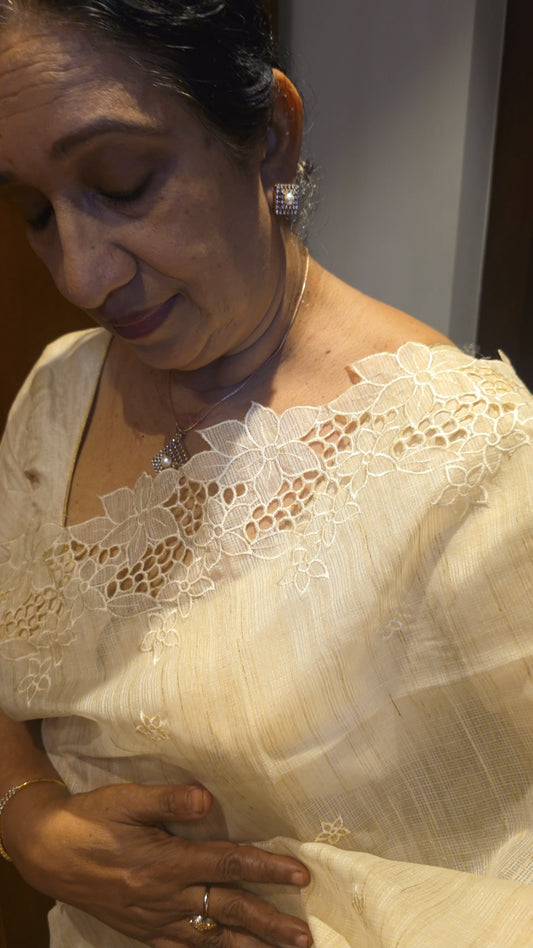 Kota cutwork sareeCH17