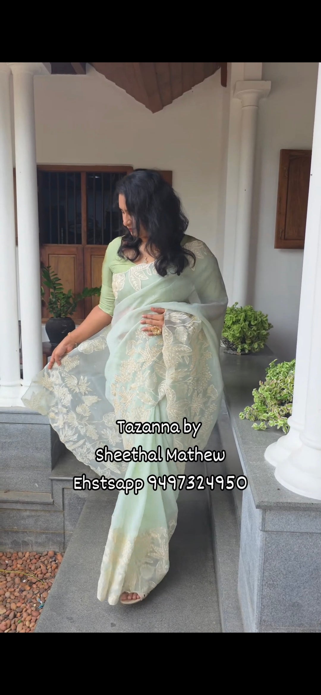 DOA2 georgette organza saree